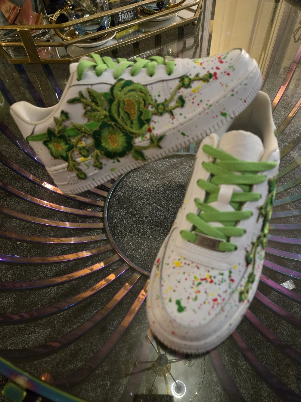 Custom NIKE Air Force 1's Size Boys 6Y New W/O Tags